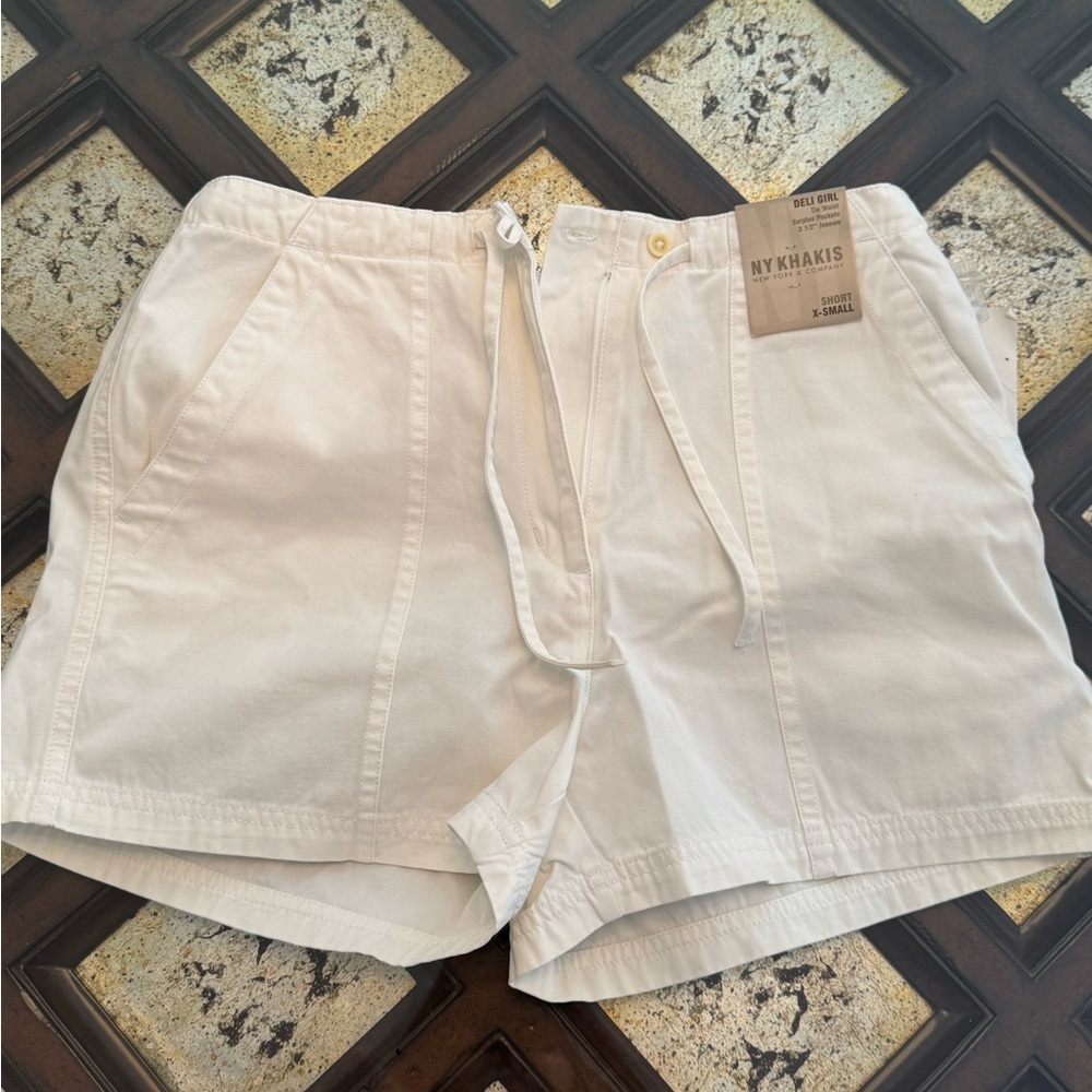 New York & Company White Shorts
